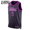 Dres Minnesota Timberwolves Anthony Edwards Nike 2025-26 City Edition Crno Swingman - Dječji